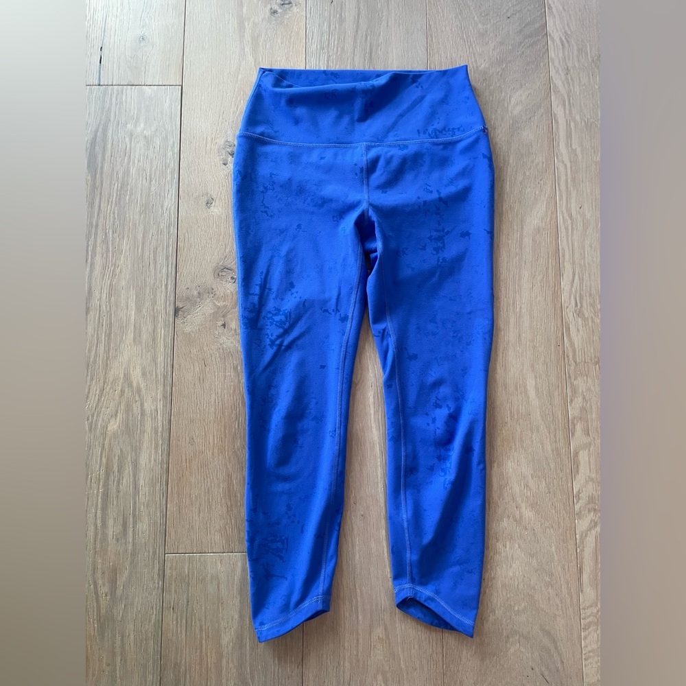 Spyder athletic bright blue workout leggings - size medium